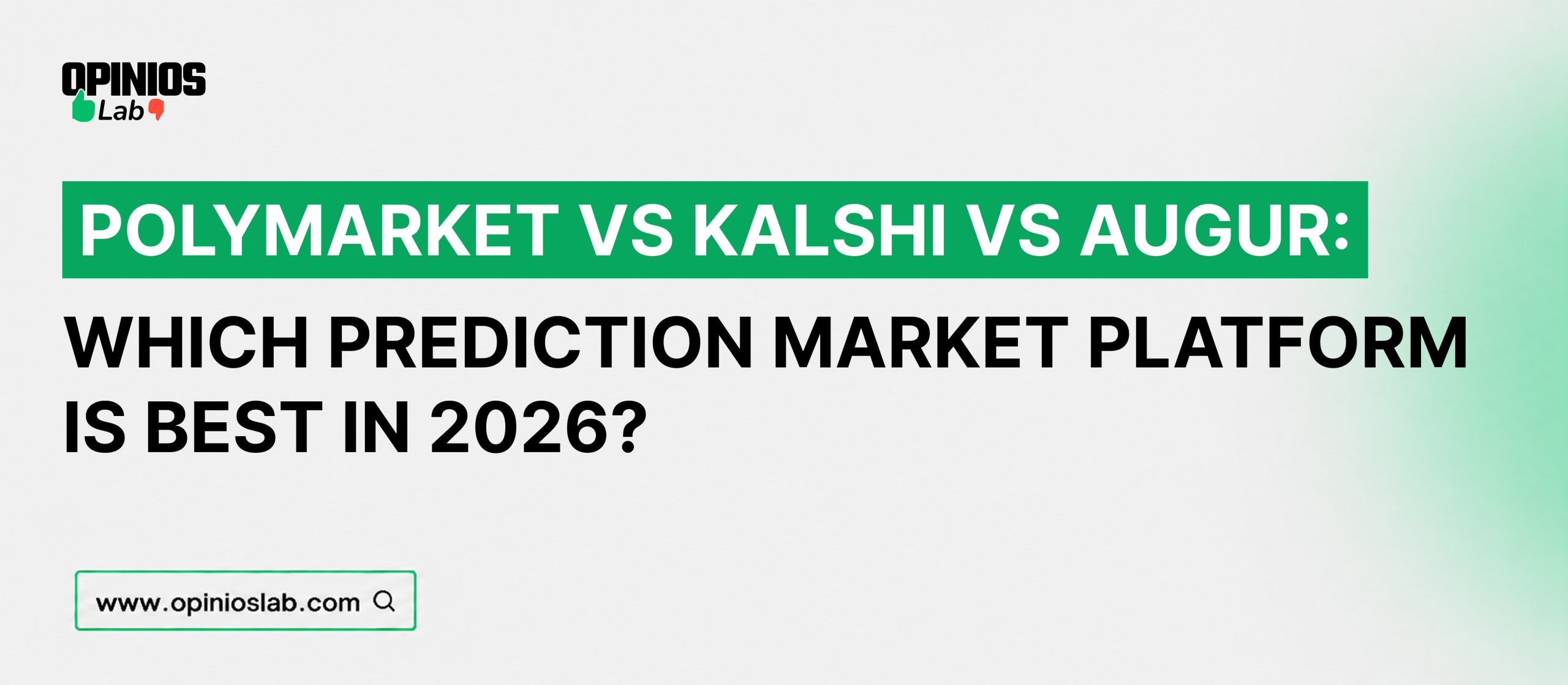 Polymarket vs Kalshi vs Augur