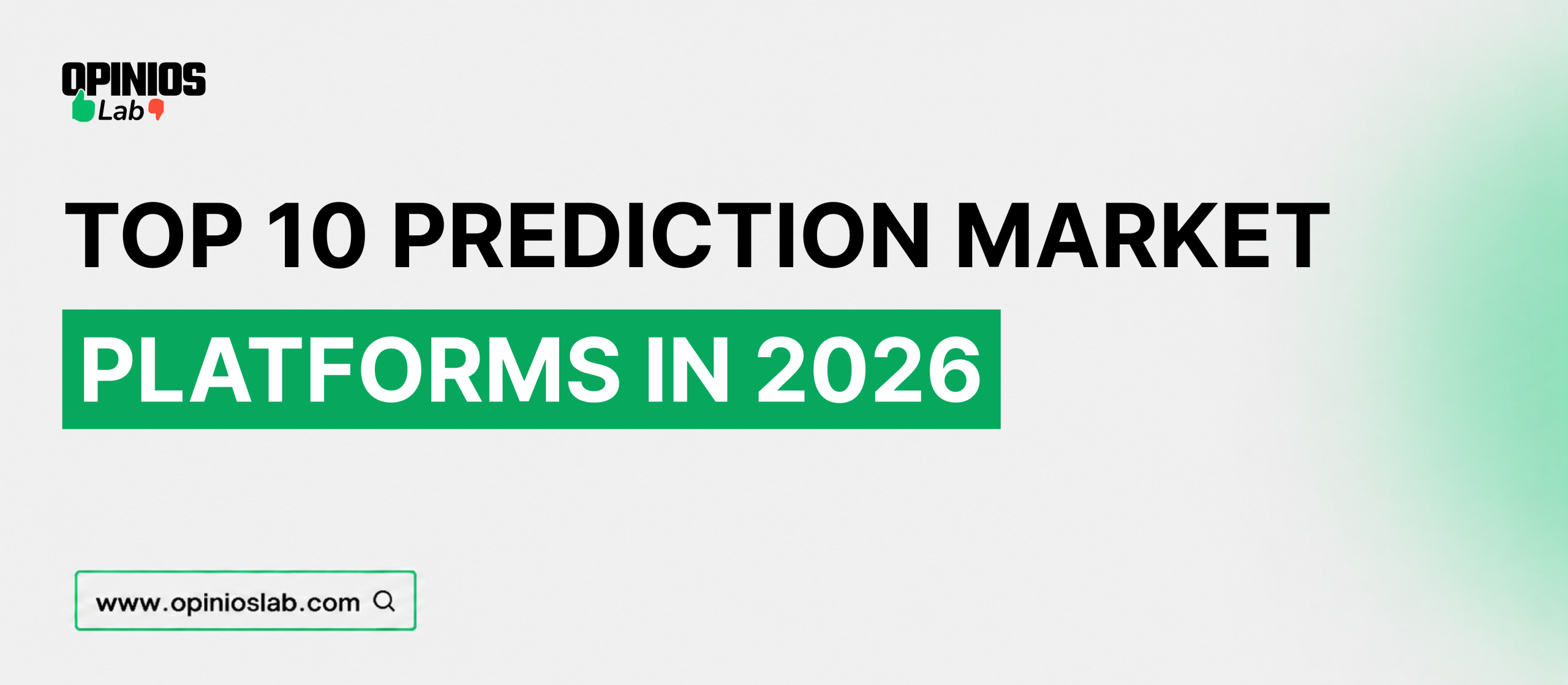 Top 10 Prediction Market Platforms in 2026